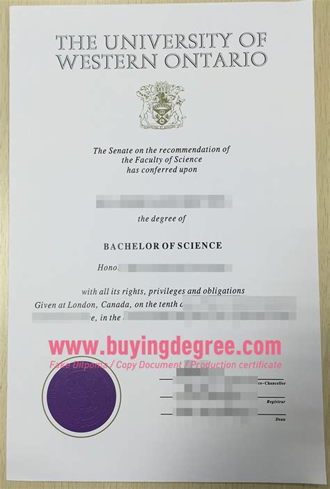 Why You Should Buy A Western University Degree Certificate