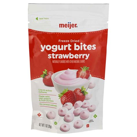 Meijer Strawberry Yogurt Bites, 1 oz Snacks | Meijer Grocery, Pharmacy ...