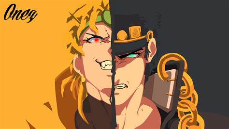 Dio Brando And Jotaro Kujo Minimalist Wallpaper by OnezSaeki on DeviantArt