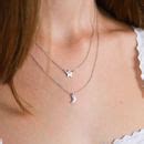 Silver Star And Moon Double Necklace By Peony Love | notonthehighstreet.com