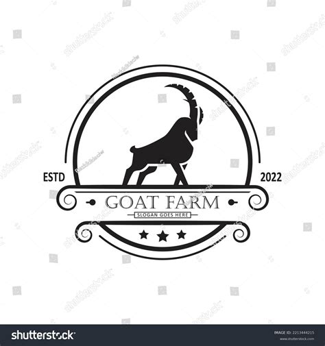 Goat Farm Logo Vector Illustration Stock Vector (Royalty Free) 2213444215 | Shutterstock