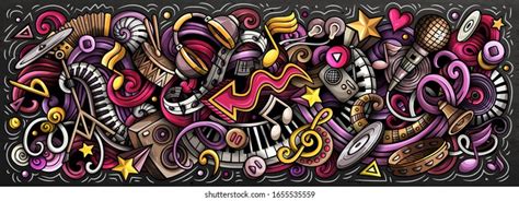 Music Hand Drawn Cartoon Doodles Illustration Stock Vector (Royalty Free) 1688703859 | Shutterstock