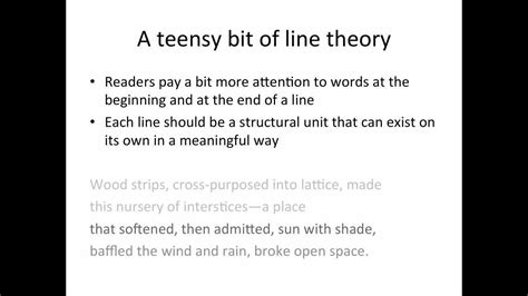 Poetry Writing: Line Breaks - YouTube