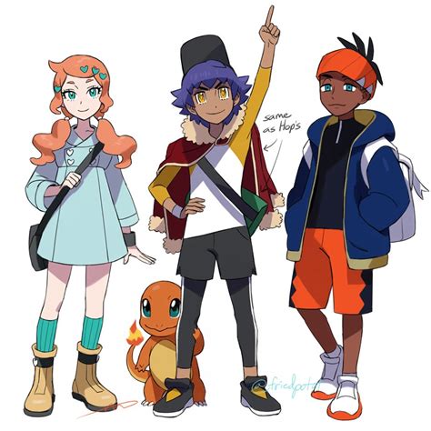 "tried some young gym challenger designs" | Pokémon Sword and Shield ...