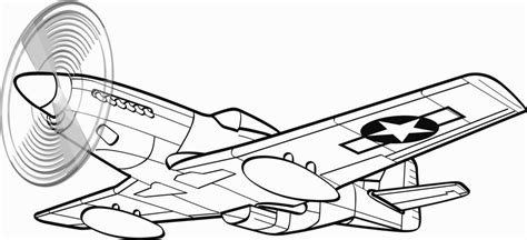 P-51 Coloring Pages | Coloring pages, Airplane coloring pages, Coloring pages for kids