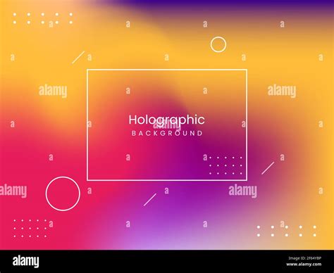 Abstract holographic background with neo memphis elements. with the ...