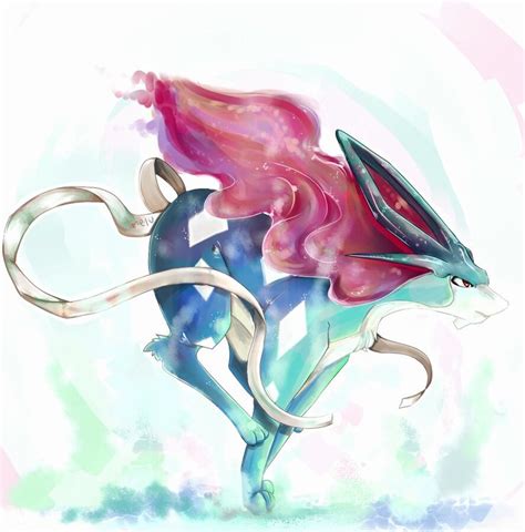 Suicune in watercolor | Pokemon, Pokemon art, Pokemon fan art