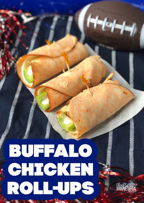 Buffalo Chicken Roll-Ups Recipe for the Big Game - Thrifty Minnesota