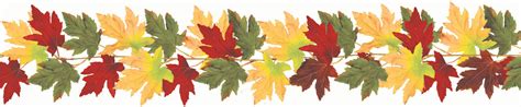 Fall Leaf Garland Svg