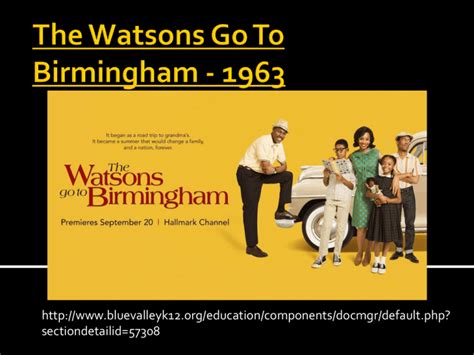 The Watsons Go To Birmingham - 1963