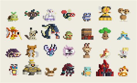 Was trying to make Pixel Art of every Pokemon in at most 20x20, I don´t ...