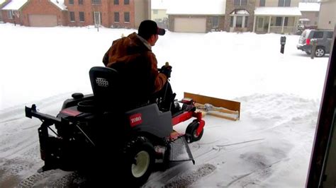 Snow Plow for Zero turn Mower (Homemade Project) - YouTube