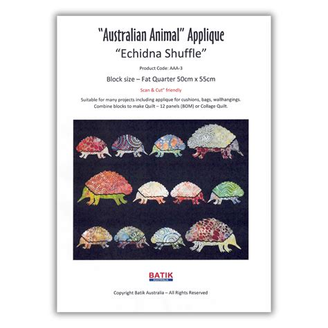 Echidna Shuffle Pattern - Kimz Sewing & Patchwork Centre