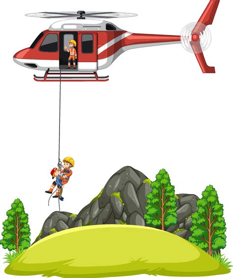 Emergency rescue team help boy cartoon style 7679584 Vector Art at Vecteezy