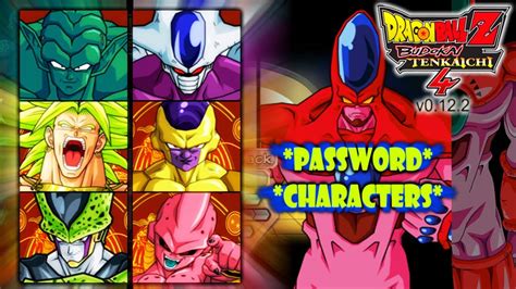 Password Characters | Red Potara | Dragon Ball Z BT4 Mod v0.12.2 [DBZ Villains] #bt4 - YouTube