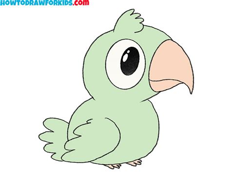 How to Draw a Parrot - Easy Drawing Tutorial For Kids