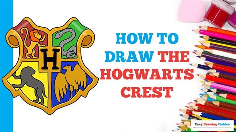 How to Draw the Hogwarts Crest in a Few Easy Steps: Drawing Tutorial ...