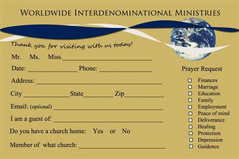 8 Church Connection Card Templates - EvangelismCoach.org