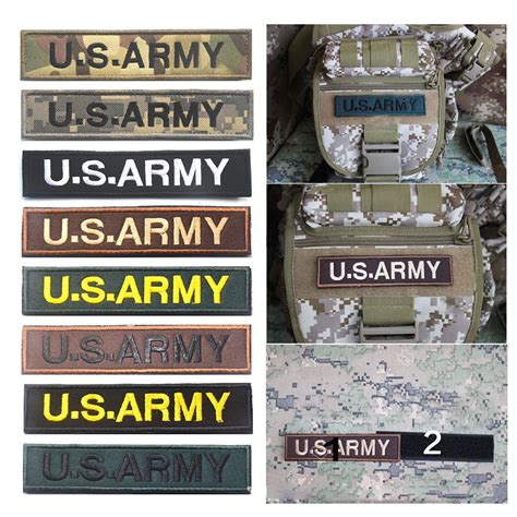 U.S.AMRY Backpack Stickers Morale Embroidered Badges Tactical Badge ...