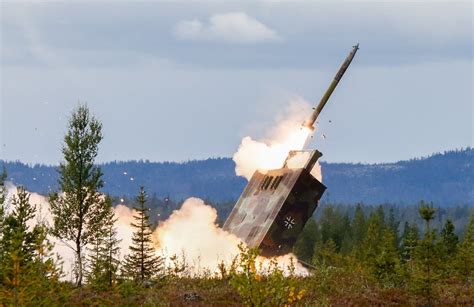 German M270 MLRS firing M30 Guided MLRS [2581 x 1671] : MilitaryPorn