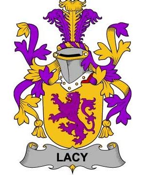 Lacy or De Lacy Crest-Coat of Arms