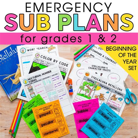 Sub Plans for Beginning of the Year - Lucky Little Learners