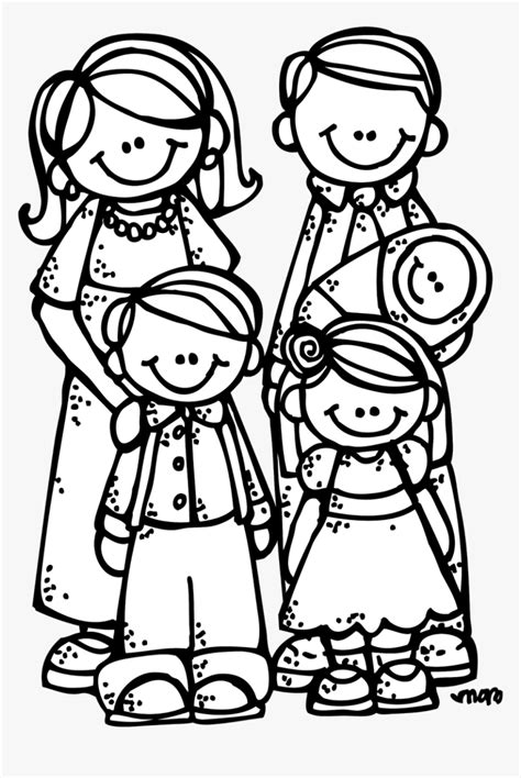 Lds Family Clipart Black And White - Family Clipart Black And White, HD ...