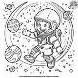 Exciting Outer Space Coloring Pages sketch template