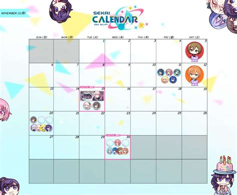 Pjsekai JP Event Calendar - Project Sekai Colorful Stage Feat. Hatsune ...