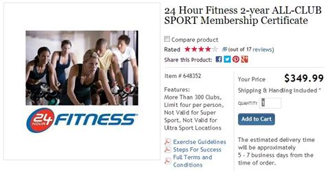 24 Hour Fitness membership