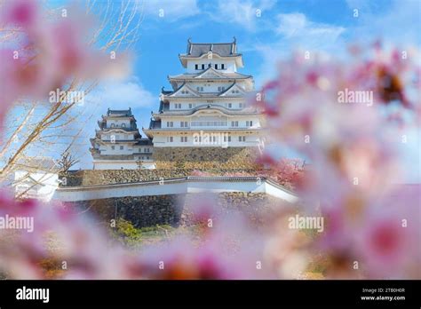 Hyogo, Japan - April 4 2023: Himeji Castle AKA White Heron Castle with ...