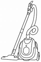 vacuum Cleaner  Line Art Vector Coloring Pages For boys sketch template