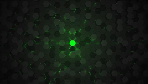 Green 3D hexagon tech background, vector illustration 312077 Vector Art at Vecteezy