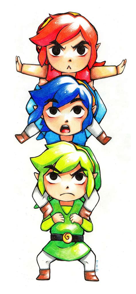 Tri force heroes by kimbolie12 on DeviantArt