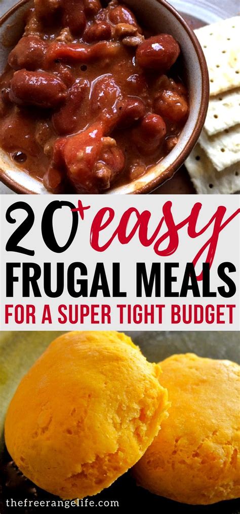 20+ Frugal Meals for When Money is Tight | Frugal meals, Cooking on a budget, Dinner on a budget