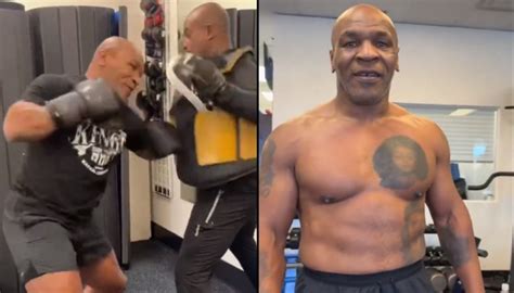 WATCH | Mike Tyson absolutely rips the pads in first training session ...