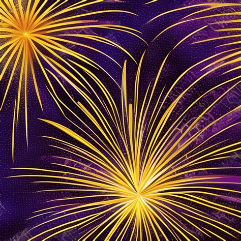 Yellow Fireworks Background · Creative Fabrica