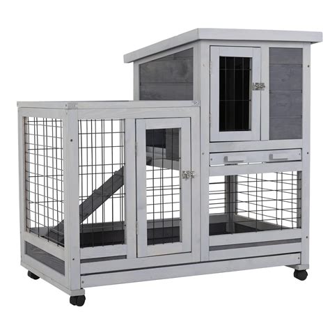 Buy PayLessHere Rabbit Hutch Indoor and Outdoor Rabbit Cage 37 Inch ...