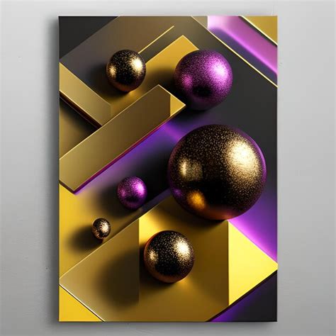 Premium AI Image | 3d geometric wallpaper