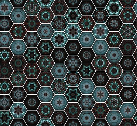 Hexagon Pattern for Apparels Digital Art by Tin Tran - Fine Art America