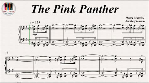 Pink Panther Piano Sheet Music Free Download - THE SHOOT