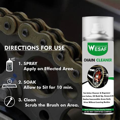 wesaf Motorcycle Chain Cleaner Spray Bike Chain Oil 150ml Chain Oil ...