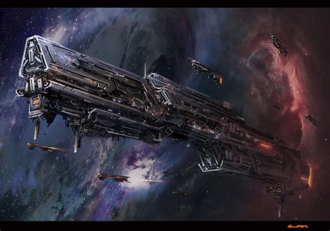 by ~Zhangx | Space ship concept art, Futuristic art, Spaceship art