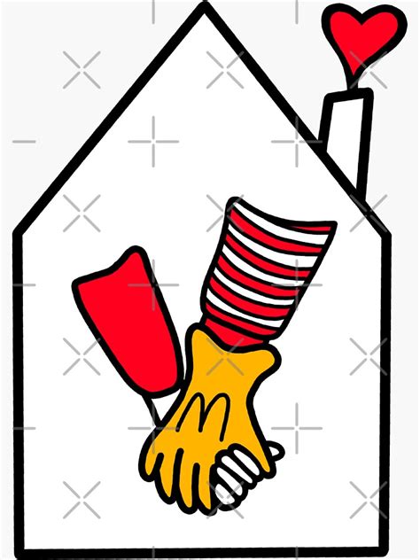 "RMHC logo" Sticker for Sale by Delaneysdesigns | Redbubble