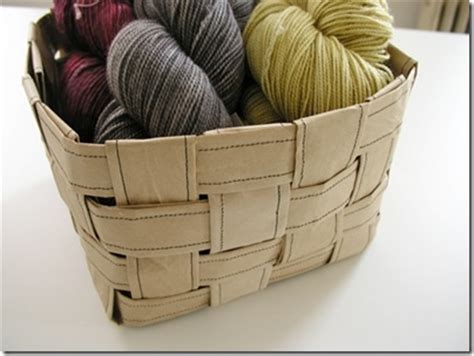 Sewing a Recycled Paper Basket