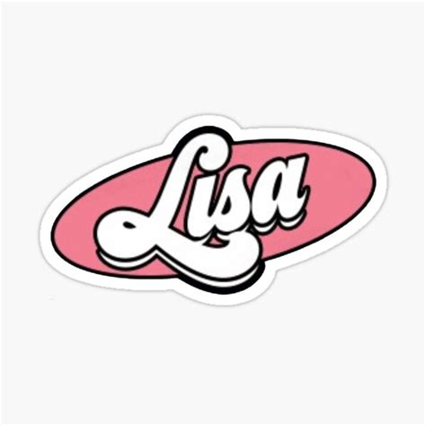 "Lisa ICE CREAM BP name" Sticker for Sale by katherinesbored | Redbubble