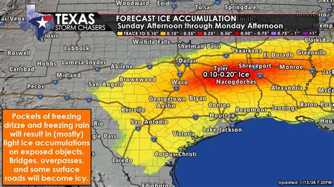 Saturday Evening Update: Arctic Blast Arriving in Texas; Latest Ice ...