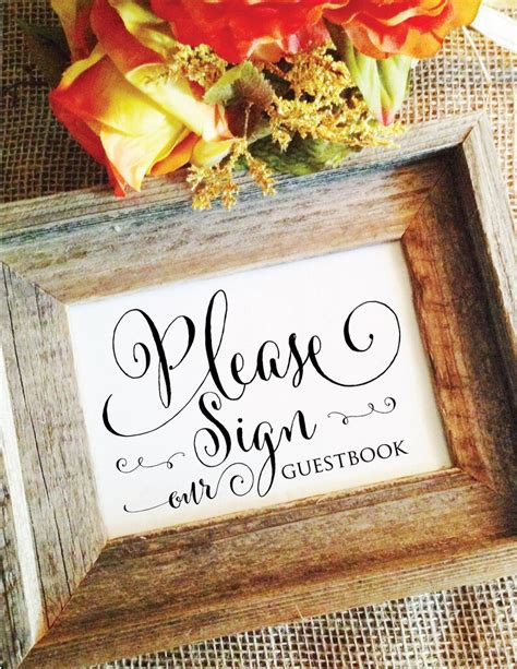 Wedding Guest Book Sign wedding sign wedding GuestBook | Etsy