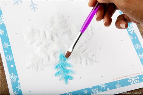 Snowflake Salt Painting: Watercolor Art for Kids | The Elf on the Shelf