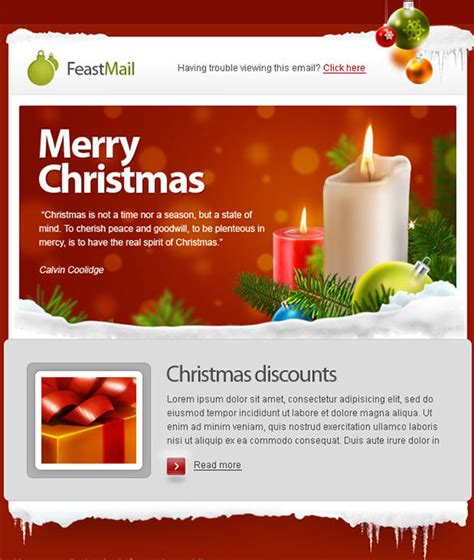 51+ Christmas Email Newsletter Templates - Free PSD, EPS, AI, HTML Format Download! | Free ...